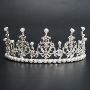 Baroque Flower Design Bridal Hair Crown